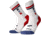 Brooks Ghost Crew Sock, White/Run USA, S, 280495107.025