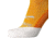 Brooks Ghost Quarter Sock, Sun Glow/Marigold/White, XL, 280499824.040