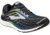 Brooks Glycerin 15 Road Running Shoe - Men's-Black/Electric Blue/Green-Medium-9.5