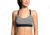 Brooks Hot Shot Bra, White/Black Stripe/Black, Extra Large, 300632-WHT-BLKS-BLK-XL