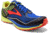 Brooks Mazama Trail Running Shoe - Men's-Blue/Lime/Red-Medium-13
