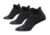 Brooks Run-In Socks, Pack of 3, Black, Large, 741544-Black-L