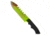 Brous Blades Brous Blades Coroner Knife Zombie Green Fixed Blade 6.25" Plain Limited, Black, D2, adult, BHQ-15651