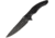 Brous Blades T5 Fixed Blade Blackout Fixed Blade Knife, 5.25in, D2 Tool Steel, Standard Edge, Blackout, Black, G10 Handle BRB155