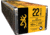 Browning BPR .22 Long Rifle 40 grain Plated Hollow Point Brass Cased Rimfire Ammo, 100 Rounds, B194122100