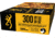Browning BXC .300 Winchester Magnum 185 grain Controlled Expansion Terminal Tip Nickel Plated Brass Cased Centerfire Rifle Ammo, 20 Rounds, B192203001