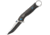 Browning Finger Hole Folder Linerlock Folding Knife, Black, Black aluminum handle, 3220377