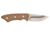 Browning Guide Series Fixed Blade Knife, 3in, Sandvik 14C28N, Drop Point, Composite Handle, Split Grain Leather, 3220498B
