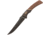 Browning Hunter Fixed Blade Trail Point Knife, 4.5 black stonewash finish 440C stainless trailin, Two-tone finish sculpted wood handle, 3220394B