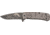 Browning Patriot Land Of The Free Knife, 2.78in, D2 Steel, Partially Serrated, Black Drop Point Blade, Black/Grey Aluminum Handle, 3220486B