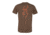 Mens Graphic Clay Buckmark Short Sleeve T-Shirt, Heather Brown