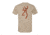Mens Graphic Clay Buckmark Short Sleeve T-Shirt, Heather Tan