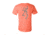 Mens Graphic Duck Band Buckmark Short Sleeve T-Shirt, Coral