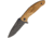 Browning Tactical Folder Folding Knife, 2.5 gray titanium coated stainless blade, Olive wood handle, 3220376