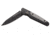 Browning Tie Fork Folding Knife, 3in, D2 High Carbon Steel, Drop Point, Titanium Handle, N, 3220472