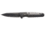 Browning Tie Fork Folder 3in Knife, Drop Point, D2 Steel Blade, Titanium Handle, Black, 3220472