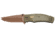 Browning Trailside Folding Knife - Box, 3.5in, D2 High Carbon Steel, Drop Point, Laminate Handle, N, 3220466B