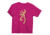 Youth Graphic Gold Glitter Buckmark Short Sleeve T-Shirt, Hot Pink