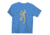Youth Graphic Gold Glitter Buckmark Short Sleeve T-Shirt, Turquoise