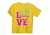 Youth Graphic Varsity Buckheart Short Sleeve T-Shirt, Yellow