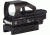 BSA Optics Panoramic Red/Green Illuminated Dot Sight w/Push Button Digital Switch,4 Reticles,Black,Clam Pack DPMRGS