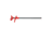 Bubba Blade Fishing Hook Extractor, 12in, Aluminum Hook Extractor, 4.5in, Polymer Handle, Red, Large, 1112867
