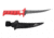 Bubba Tapered Flex Spine Fillet Knife, 7in, Stainless Steel, Serrated, Red Handle, 1213884