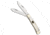 Buck Creek Buck Creek Trapper Pocket Knife 4.125" Cracked Ice, White, Stainless Steel, adult, BHQ-41475
