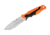 Buck Knives 658 Pursuit Pro Small Knife, 3.75in S35VN Satin Drop Point, Versaflex Orange/Black Handle, 12753