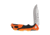 Buck Knives 659 Pursuit Pro Large Folding Knife, 3.6in S35VN Satin Drop Point, Versaflex Orange/Black Handle, 12754