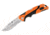 Buck Knives 659 Pursuit Pro Large Folding Knife, 3.6in S35VN Satin Drop Point, Versaflex Orange/Black Handle, 12754