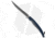 Buck Knives Silver Creek Folding Knife, 6.50in, 420 Stainless Steel, Trailing Point Blade, Thermoplastic Blue Handle, Black/Blue, 13.75in, BHQ-5977