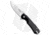 Buck Knives Stinger Frame Folding Knife, 3.00in, D2, Drop Point Blade, Aluminum, Carbon Fiber Black Handle, Steel/Black, 7.25in, BHQ-211607