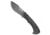 Buck N Bear Buck N Bear Dark Piranha Fixed Blade Knife Black G-10 3.5" Black SW, Black, D2, adult, BHQ-71179