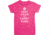 Buck Wear T-shirt Ladies Nra ''keep Calm'' S-sleeve Pink 2xl