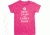 Buck Wear T-shirt Ladies Nra ''keep Calm'' S-sleeve Pink Sm