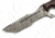 BucknBear Damascus Tanto Tracker with G10 Handle, Red/ Silver, BNB1225TT
