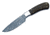 BucknBear Hunter Fixed Knife, Walnut, Silver Blade, NSN N BNB15917