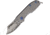 BucknBear Mini EDC Framelock Folding Knife, Gray titanium handle, BNB7800M