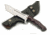 BucknBear Tanto Tracker Fixed Knife, Red G10 Micarta, Silver Blade, NSN N BNB1221TT