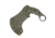 BucknBear Velociraptor Claw Karambit with 440C Handle, Black, Green, BNB1066KABGB