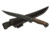 BucknBear Wild Fighter Knife Fixed Knife, Black Blade, NSN N BNB24115
