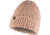 Buff Knitted &amp; Fleece Beanie, Pale Pink, 129698.508.10.00