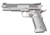 BUL Armory USA 1911-Racer Pistol, .40 S&amp;W, 5in barrel, stainless steel frame, custom aluminum grip, recoil operated semi-automatic, fiber-optic front, adj. target rear, 8 round magazine, BUL-1911 RC-40SW-5-1-FRRMPG