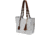 Bulldog Cases &amp; Vaults Braided Tote Style Purse w/Holster, White, BDP-055