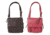 Bulldog Cases Medium Cross Body Style Purse w/Holster, Chocolate Brown, Pink