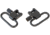 Bulldog Cases &amp; Vaults Deluxe Locking Swivel Set, 1in, Black, BD880