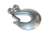 Bulldog Winch Hook, 1/2in w/ Clasp G70, Alloy Steel, Zinc Plated, Black, 20123