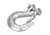 Bulldog Winch Hook, 1/4in w/ Clasp G70, Alloy Steel, Zinc Plated, Silver, 20119