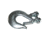 Bulldog Winch Hook, 5/16in w/ Clasp G70, Alloy Steel, Zinc Plated, Silver, 20120